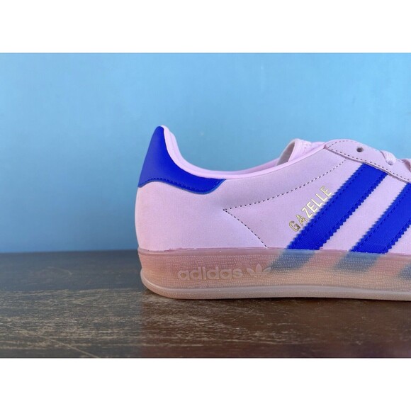 Adidas Gazelle Indoor Clear Pink/Lucid Blue Women's Size 7.5 JI1371 - Picture 4 of 12